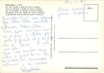 Kopiec Szczęśliwego Zakończenia — Salón de Víctor Pradera — A. Zerkowitz — Rewers