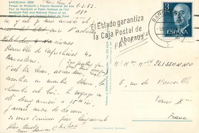 Park Montjuïch i Pałac Narodowy Sztuki — Taller A. Zerkowitz, Barcelonie — Rewers