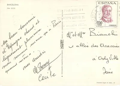 Barcelona — widok panoramiczny z głównych zabytków — Pelayo, 60 — Rewers