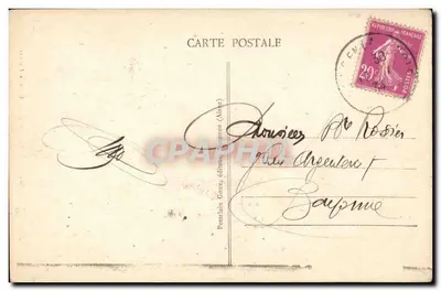 Sissonne (Aisne) — Pomnik upamiętniający zgon w Wielkiej Wojnie — wydawca Pottalain Goux — Rewers