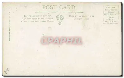 Abadia de Crowland. Vista do N.O. — Kingsway Real Photo Card, série S.118 — Verso