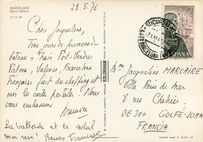 Barcelonę — Barrio Gótico — Fotografia A. Campaña, N.º B. 08 — Rewers