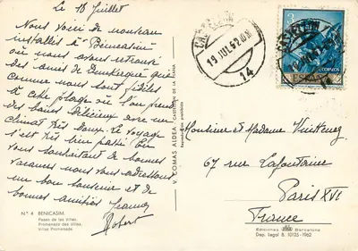 Benicasim — Promenada Wille — Wydawnictwo FID Barcelona, nr 4 — Rewers