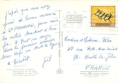 Benicassim — Ogólny widok Las Villas — Éd. Escudo de Oro, n° 33 — Rewers