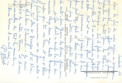 Benidorm — plaża i wieżowiec — Hermans Galtana, n°130 — Rewers