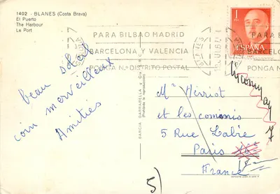 Blanes (Costa Brava) — O Porto — Garcia Garrabella & Cia — Verso