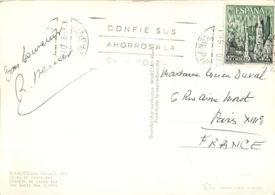 Rochos de Santa Ana — Costa Brava — editor Blanes — Verso