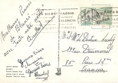 Costa Brava — Punta Santa Anna — Wydawca F. LITER, nr 8.327 — Rewers