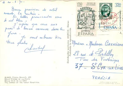 Blanes (Costa Brava) — Belo Canto da Costa — editor Losadas — Verso