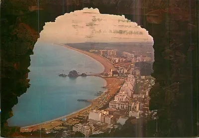 Blanes (Costa Brava) — vista geral a partir de San Juan — Gráficas FIR