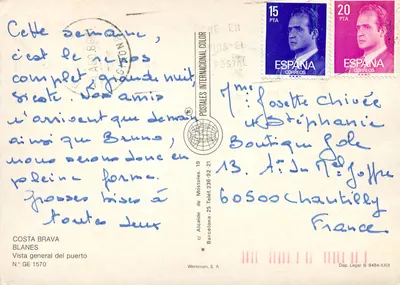 Costa Brava — Blanes — Vista geral do porto — Werticrom, S.A. N° GE 1570 — Verso