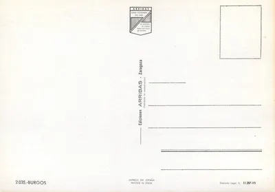 Burgos — Katedra, Skarbiec Cida, Drzwi miasta — Wydawnictwo Arribas — Rewers