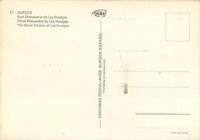 Burgos — Królewski klasztor Las Huelgas — Wydawnictwo INIER — Rewers