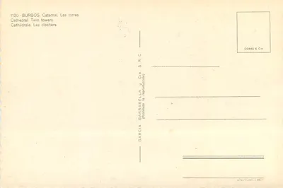 Burgos - Katedra — Wieże bliźniacze — Garcia Garrabella & Cia. S.R.C. — Rewers