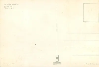 Cadaqués — Vista parcial — Laminograf Salvador, n° 21 — Reverso