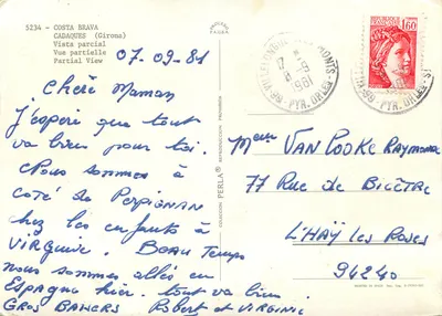 Cadaqués (Girona) — Vista parcial — PERLA 5234 — Reverso