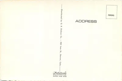 Visão aérea de Denver, Colo. — Plastichrome — n° P89093 — Verso