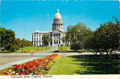 Capitólio do Estado do Colorado, Denver — vista panorâmica — Plastichrome