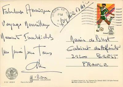 Denver Colorado — 'A Touch of Class' — Sanborn Souvenir Co., D-152 — Verso