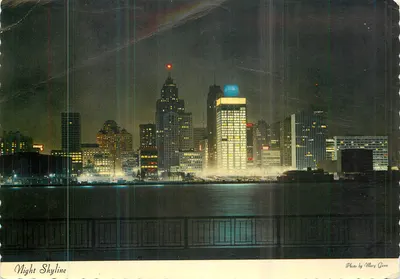 Céu noturno — Detroit, Michigan — Foto de Mary Gunn
