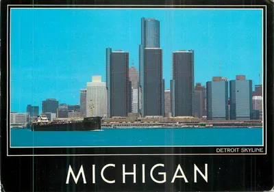 Detroit Skyline — Michigan — Perrin Print