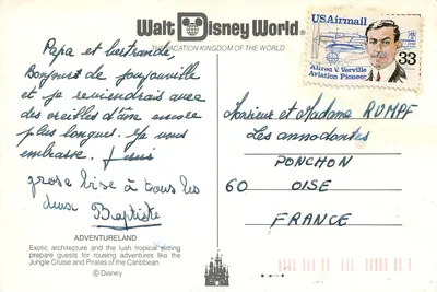 Adventureland — Walt Disney World — Uitgever Disney — Achterkant