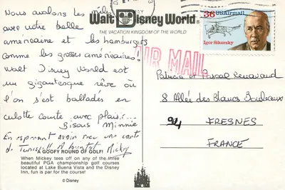 Disney Inn — Golf op Walt Disney World — Mickey Mouse en de Zeven Dwergen — Achterkant