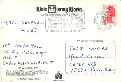 Disneyland Paris — Nachtfeest bij het kasteel — Walt Disney World — Achterkant