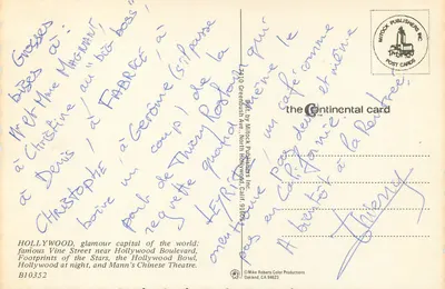 Hollywood — Saudações de Hollywood — Mittock Publishers Inc. B10352 — Verso