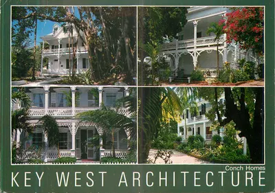 Arquitetura de Key West — Casas Conch — Gulf Stream Card & Dist. Co. Inc.