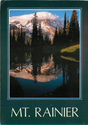 Mt. Rainier — Vista dos lagos espelhos — Impact, Woodinville WA, n° 4827