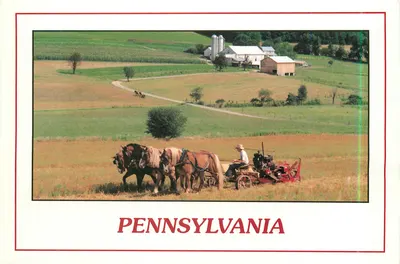 Fazenda Amish na Pensilvânia — Fotografia de C.G. Wagner, Jr. — American Views Photography