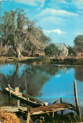Ao longo do Bayou — Linda Louisiana — editor H. S. Crocker Co., San Francisco