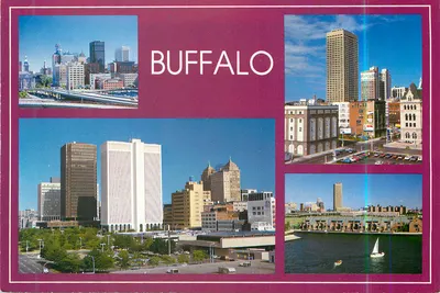 Buffalo — vista panorâmica — Edwards Press, B-210-DT