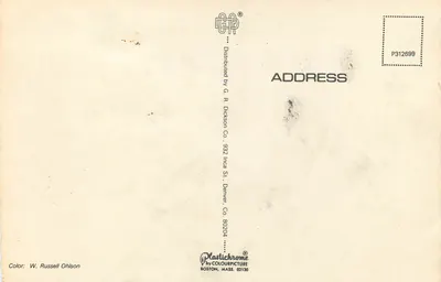 Outono nas Rochosas do Colorado — G.R. Dickson Co. — P312699 — Verso