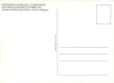 Anvers — Exposição Navirland · Cuchi White — Arquiteto Franz Smet-Verbas — Série limitada a 3 000 exemplares — Verso