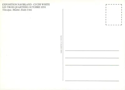Vizcaya — Sculpted monument on water — Exposition Navirland, Cuchi White, limited edition 3 000 copies — Back