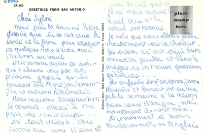 San Antonio — Alamo, Torre das Américas, Rio — editor SA-300 — Verso