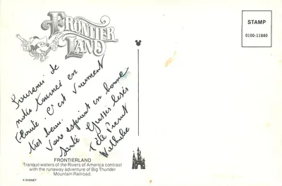 Frontierland — Disneyland — Disney — Verso