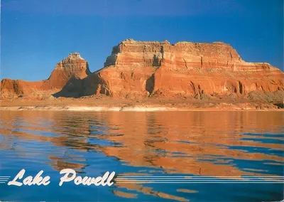 Lago Powell — vista de colina colorida a partir da Padre Bay — Impact, n° 12483