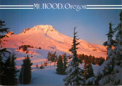 Mt. HOOD, Oregon — Alpenglow no pico mais alto de Oregon — Smith-Western Inc. CT-4306