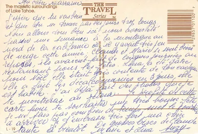 Jezioro Tahoe — widok panoramiczny — seria podróżnicza — Rewers
