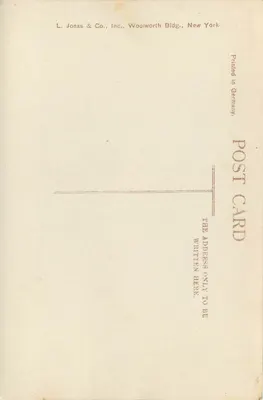Woolworth Building, Nova Iorque — vista panorâmica — (C) Irving Underhill, n° 226 — Verso
