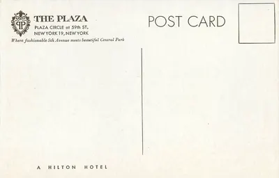 The Plaza — Nowy Jork — Hotel The Plaza — Rewers