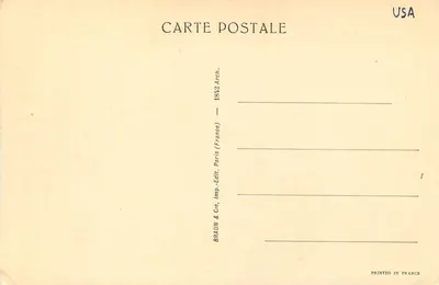 Washington — A Casa Branca — Braun & Cie, Paris — Verso