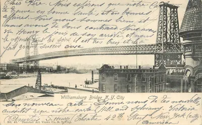 Williamsburg Bridge — N.Y. City — National Art Views Co. N.Y. City, n° 48