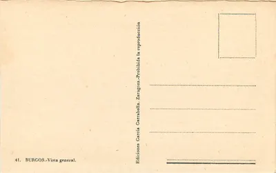 Burgos — Vue générale — Éditions García Carraballa, n° 41 — Verso