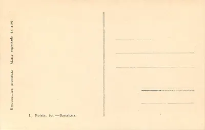 Barcelonę - Pomnik Kolumba - Wydawca L. Roisin, n° 425 — Rewers