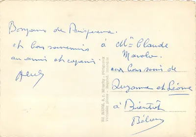 Zamek Périgord — Pamiątka z Périgord — Wyd. RENÉ, 8, r. Mouchy - Périgueux — Rewers