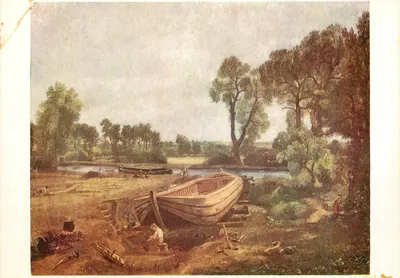 Construção de navio — John Constable — The Medici Society Ltd., Londres, P.C. 968